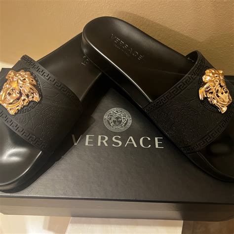 versace slides mens sale|versace clog mule for men.